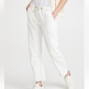 One Teaspoon WHITE BEAUTY SHABBIES DRAWSTRING BOYFRIEND JEANS size XS